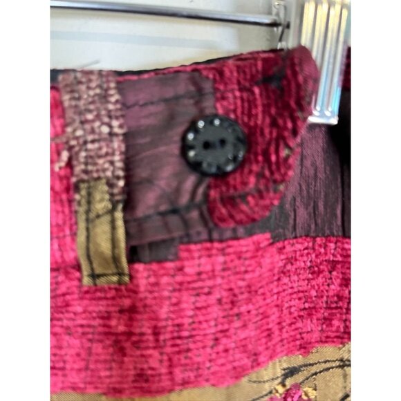 Retro Floral Embroidery Pencil Skirt 12 Pink Boho Western Indie Folk Hippie Arts - Picture 8 of 13